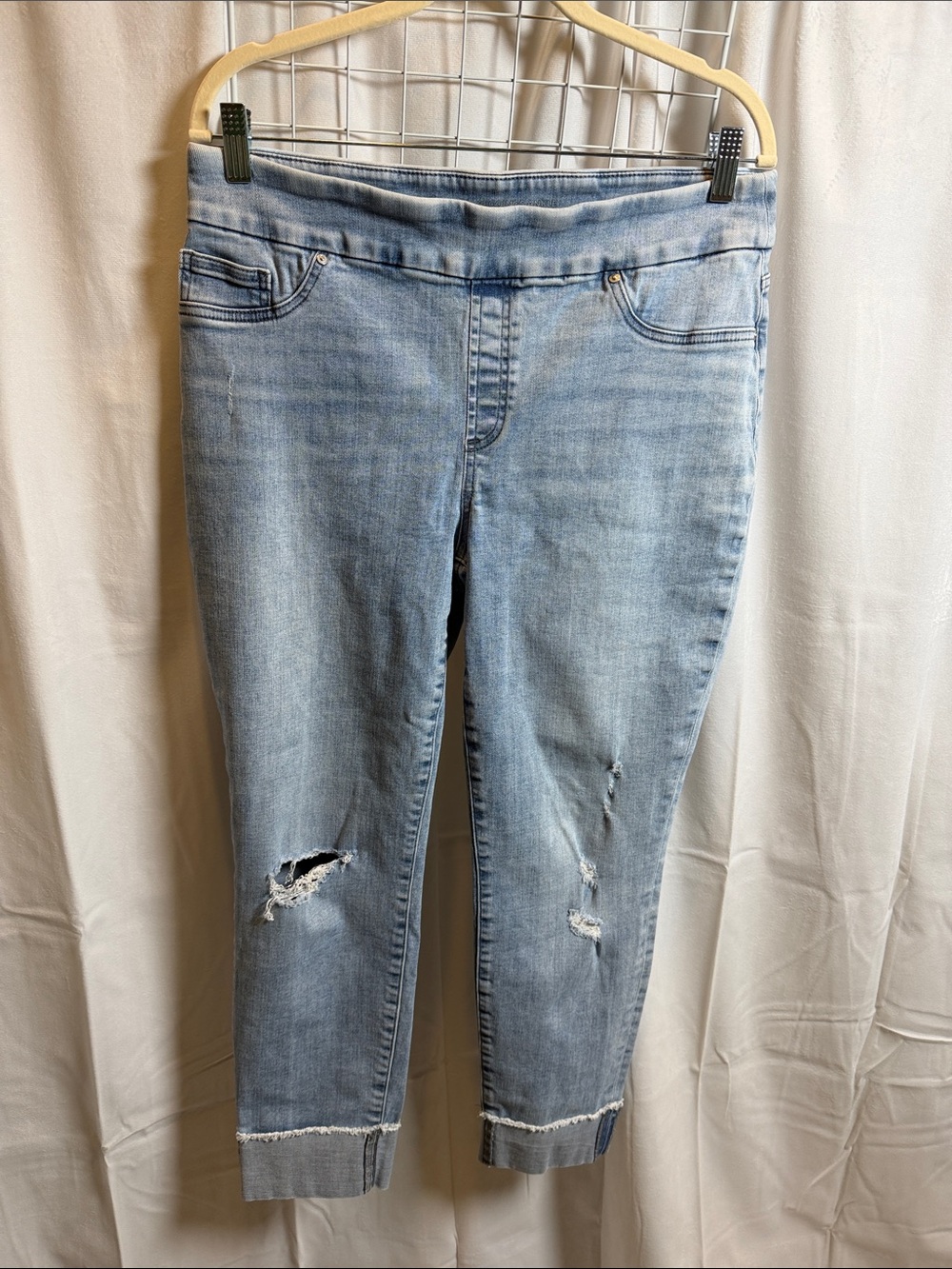 Chicos jegging ankle jean skinny pull on 1.5 /10